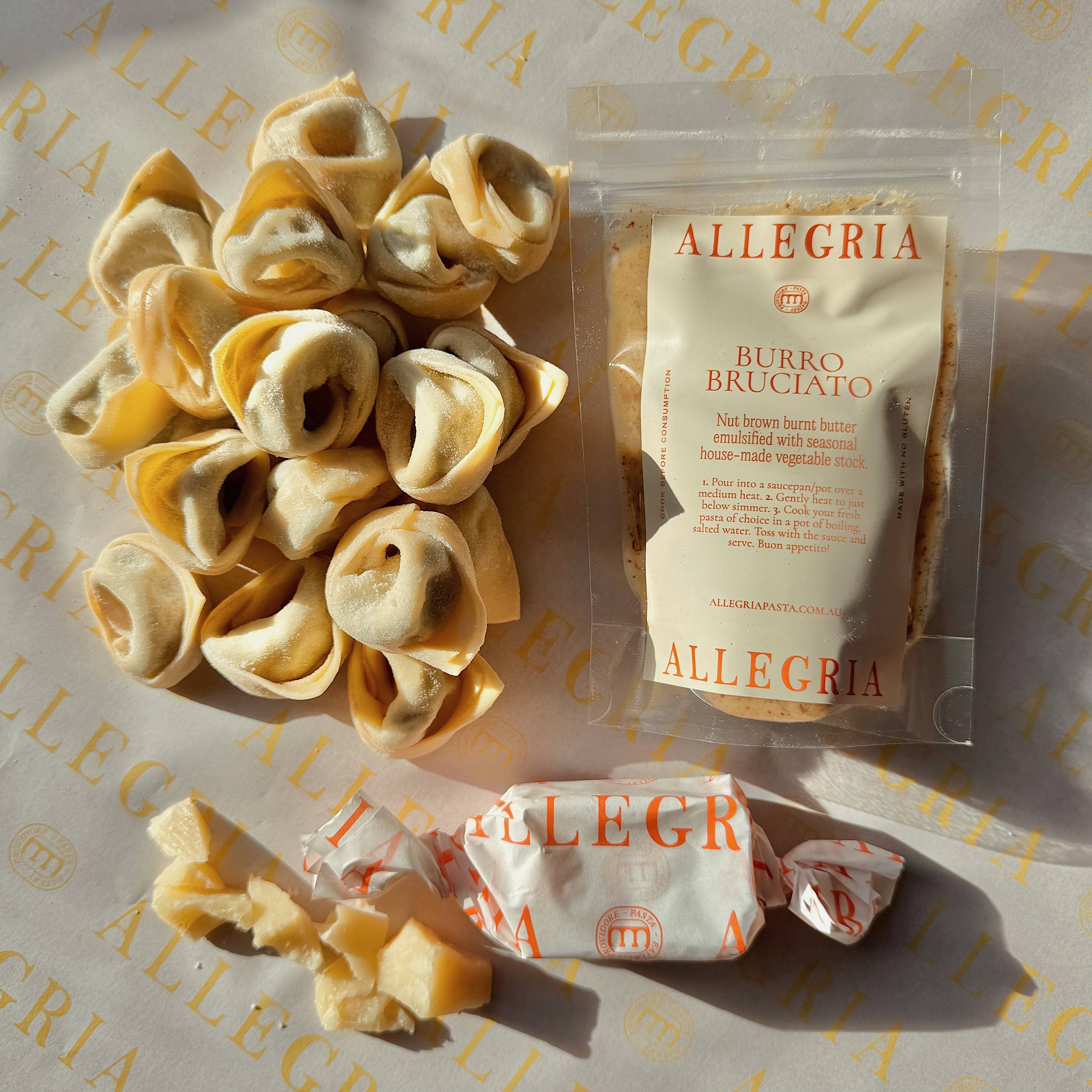Spinach & Ricotta Tortelloni w Burro Bruciato